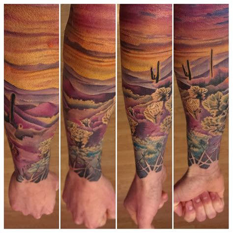 Desert Landscape Tattoos
