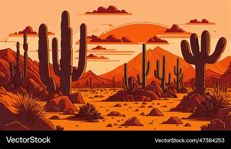 Desert Landscape Vector