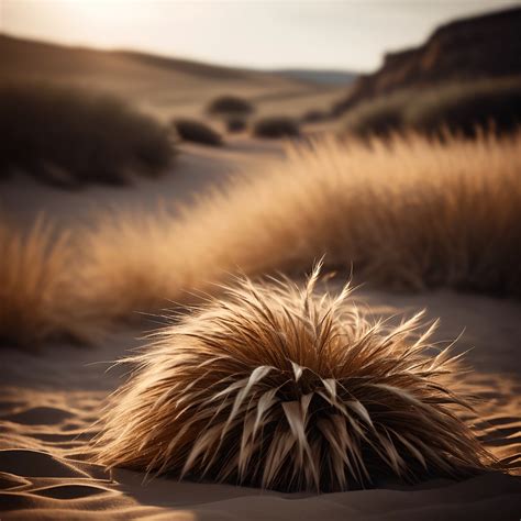 Desert Landscape With Grass