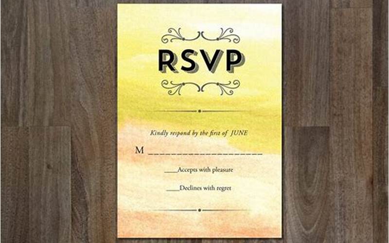 Design Your Own Rsvp Cards