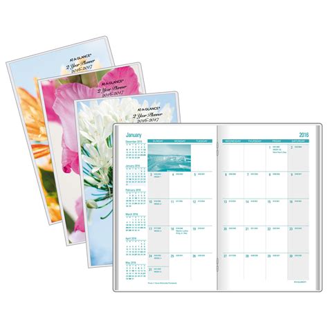 Design and Features 2 year pocket calendar