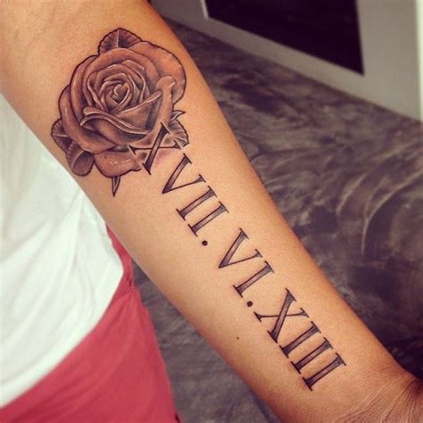 Design Roman Numeral Tattoo