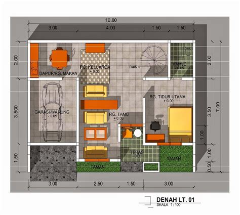 Design Sketsa Interior Rumah Minimalis