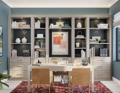Design Variations in Home Office Bookcases