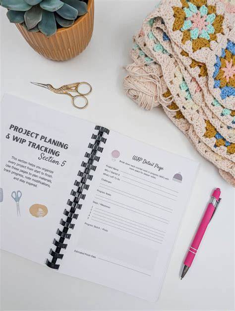Designing Your Own Crochet Project Journal Planner Notebook