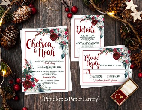 Designing Your Perfect Xmas Wedding Invitations