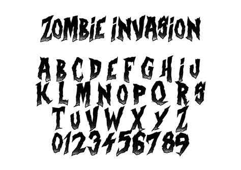 Designing with Alphabet Zombie Fonts