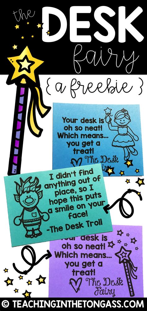 Desk Fairy Notes Free Printable