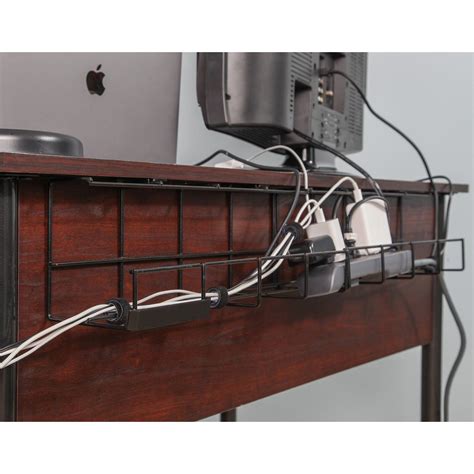 Image of desk organizer and cable management