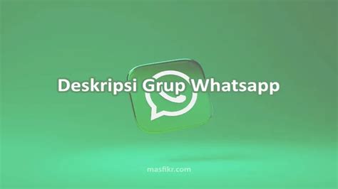 Deskripsi Grup Wa