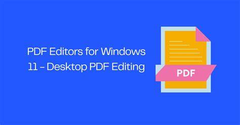Desktop PDF Editors
