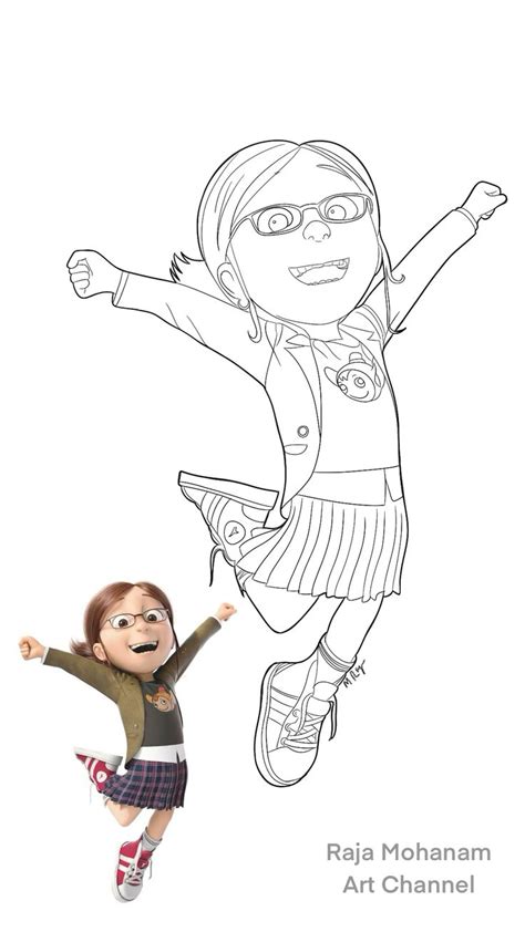 Despicable Me Coloring Pages Margo