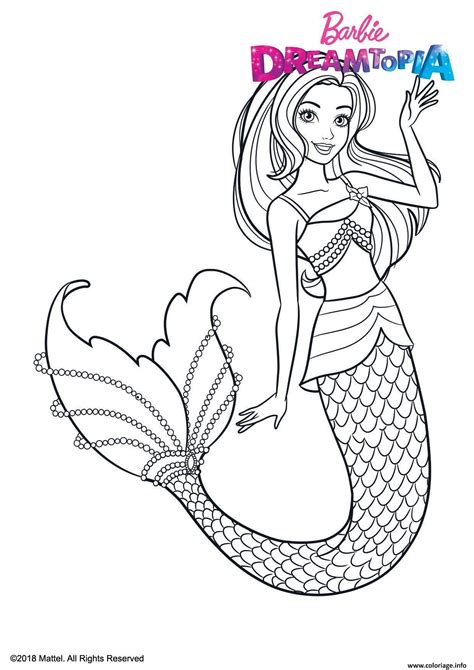 Dessin De Barbie Sirène