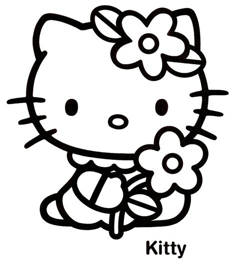 Dessin De Coloriage Hello Kitty A Imprimer