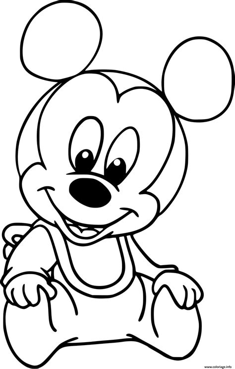 Dessin Mickey Bebe