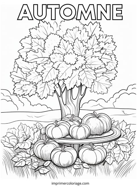 Dessins à Colorier Automne