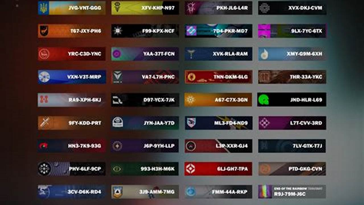 Destiny 2 Redeem Codes 2025