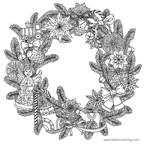Detailed Christmas Coloring Pages