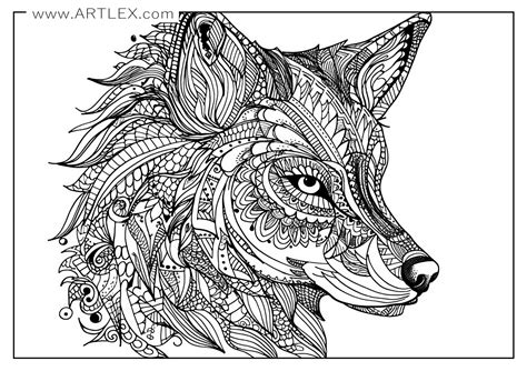 Detailed Coloring Pages Animals