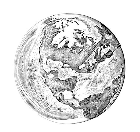 Detailed Earth Drawings