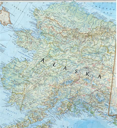Map of Alaska state