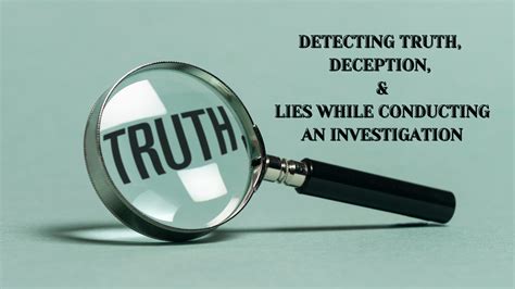 Detecting deception