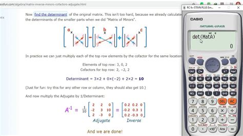 Determinant Of A Matrix Calculator