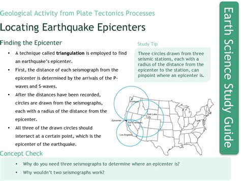 Determining the Epicenter of an Earthquake