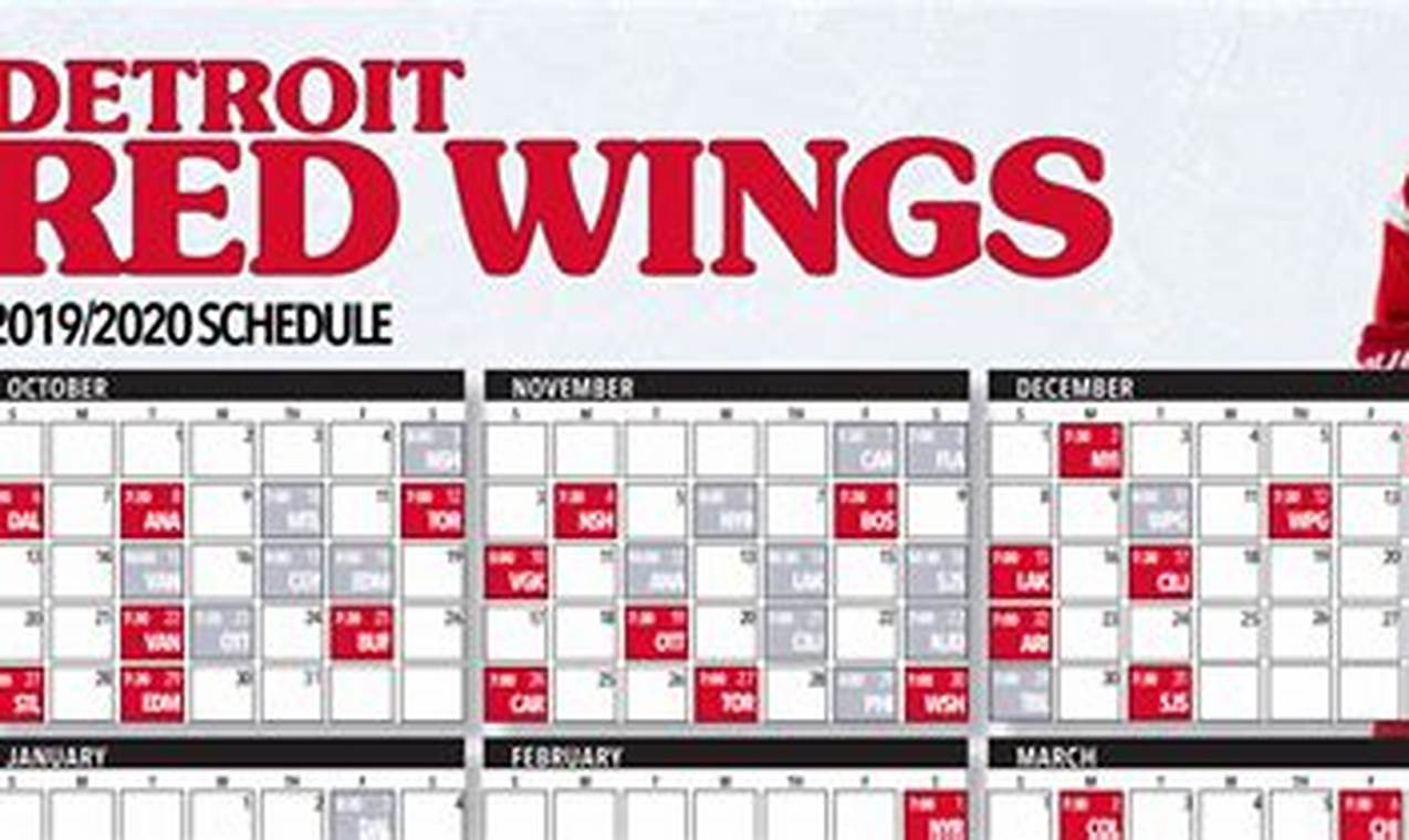 Detroit Red Wings Home Opener 2024