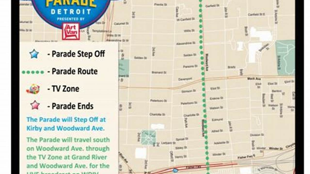Detroit Thanksgiving Parade 2024 Routes Map