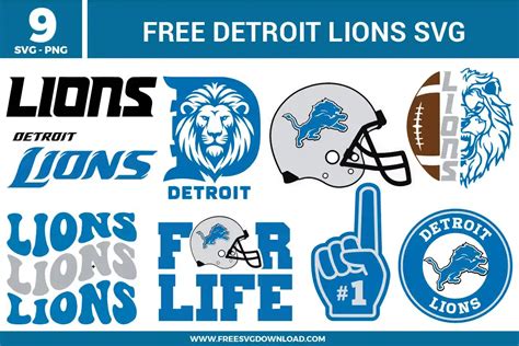 Roar with Victory: Free Detroit Lions SVG Files for Ultimate Fan-Ship!