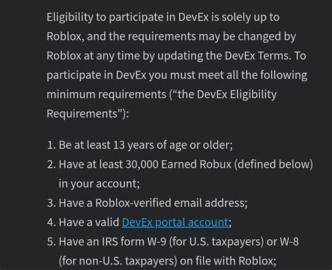 DevEx Eligibility Check feature - DevForum | Roblox