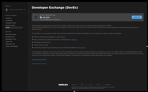 Developer Exchange Terms of Use – Roblox Support
