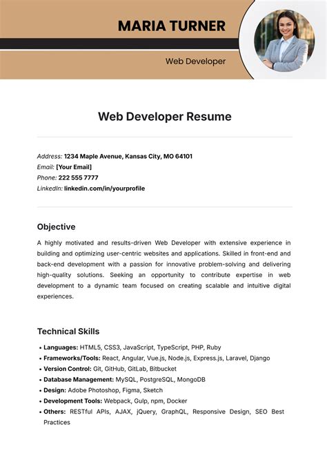 Developer Resume Template