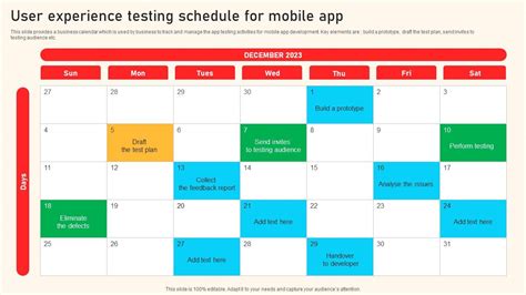 Developing a Consistent Testing Schedule