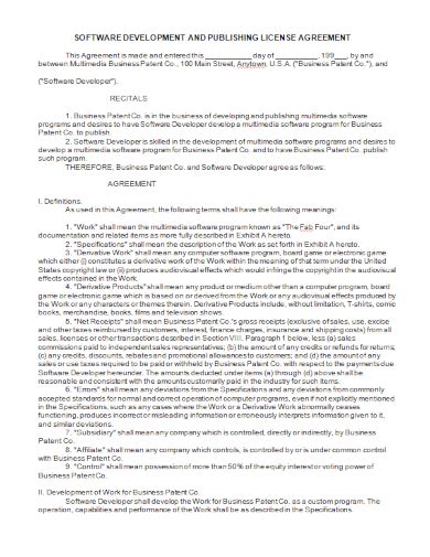 Software Development and License Agreement Template by BusinessinaBox™
