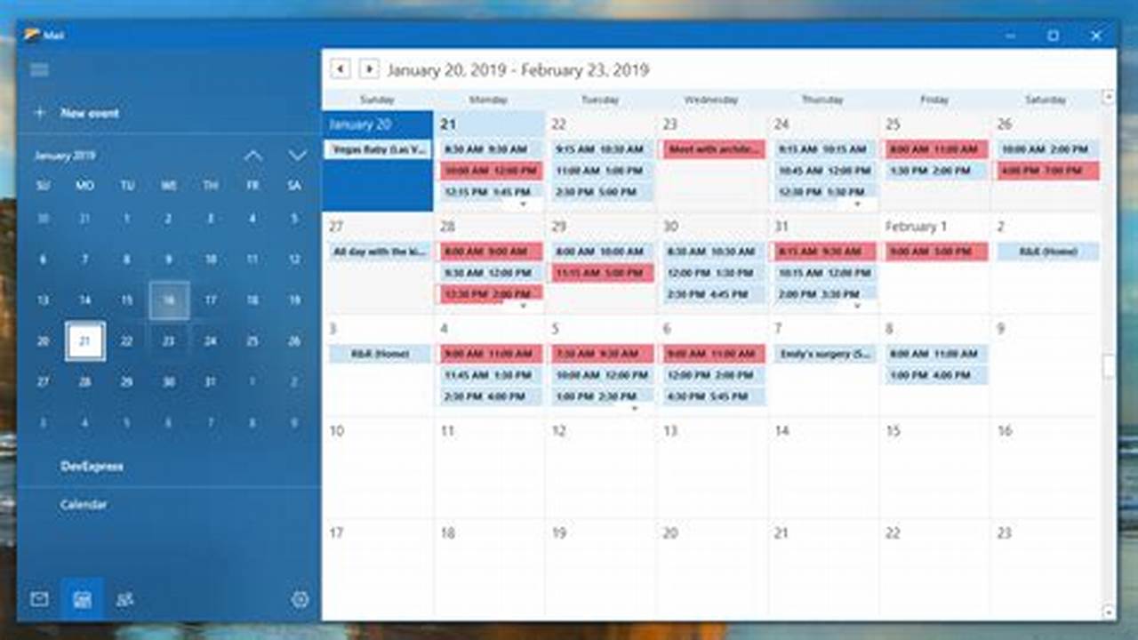 Devexpress Calendar Control