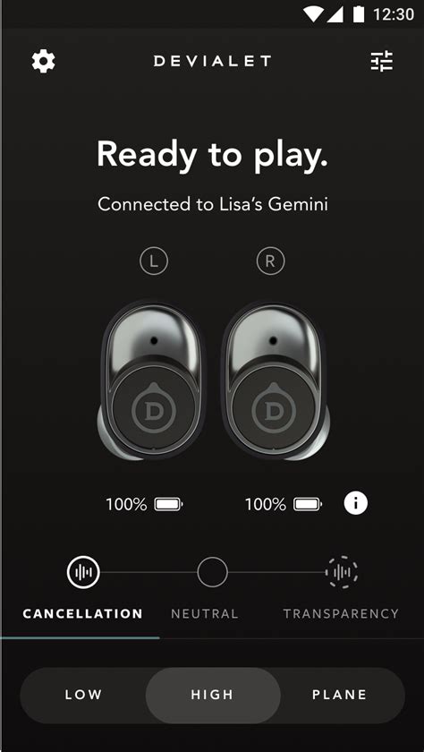 Devialet Gemini: App
