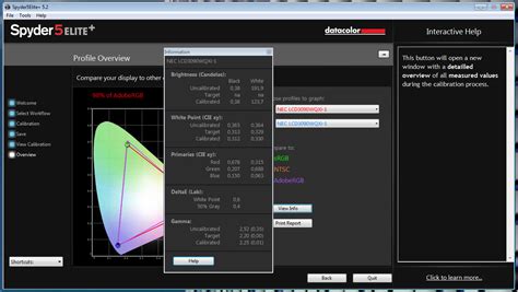 Device Color Calibration with the Spyder5 Elite+