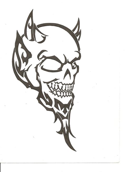 Tribal Devil Tattoo by 2FaceTattoo on DeviantArt