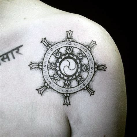 Pin on Dharma Wheel Tattoo