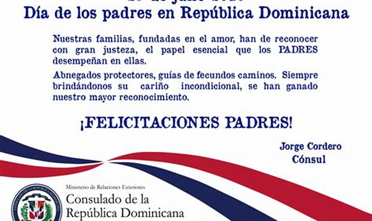 Dia De Los Padres En Republica Dominicana 2024