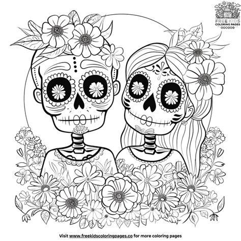 Dia De Los Muertos Color Pages