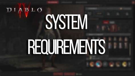Diablo 4 Full System Requirements
