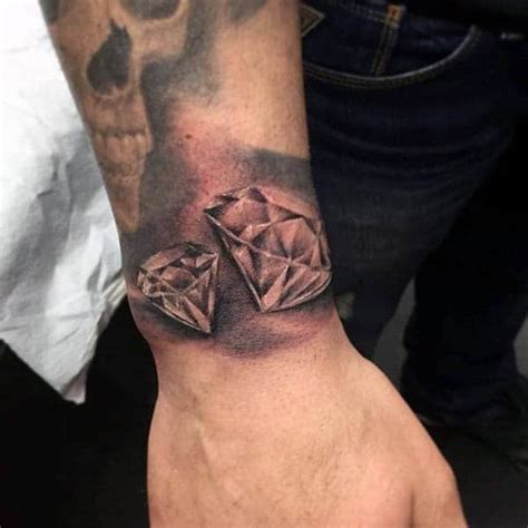 Diamond Tattoos for Men Ideas and Inspiration for Guys