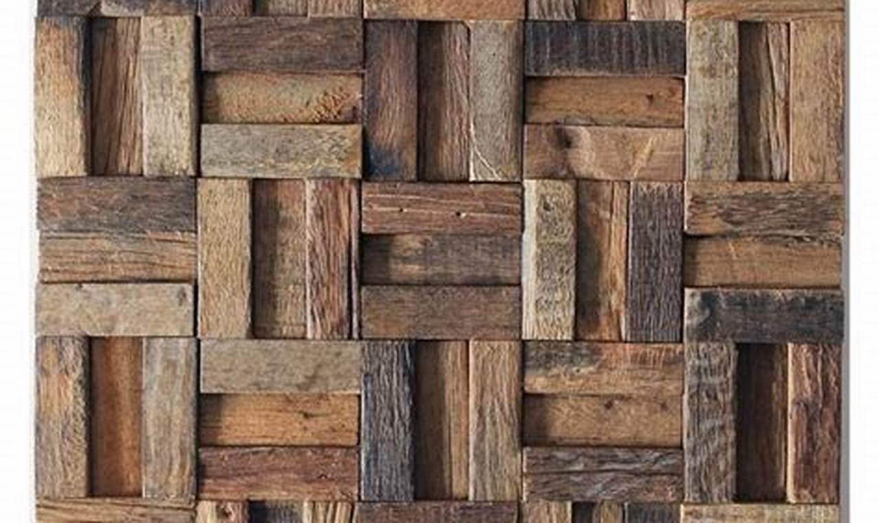 Diamond Tile Rustic Wood