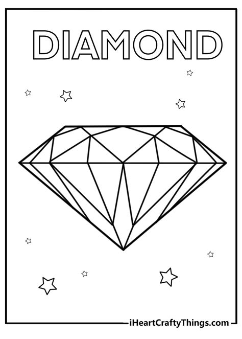 Diamond Coloring Page