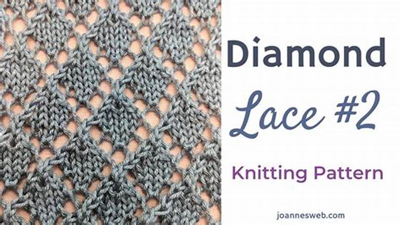 Diamond Lace Pattern Knitting