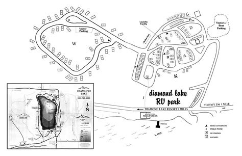 Diamond Lake Resort Map