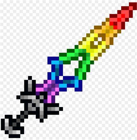 Diamond Rainbow Pixel Sword Minecraft